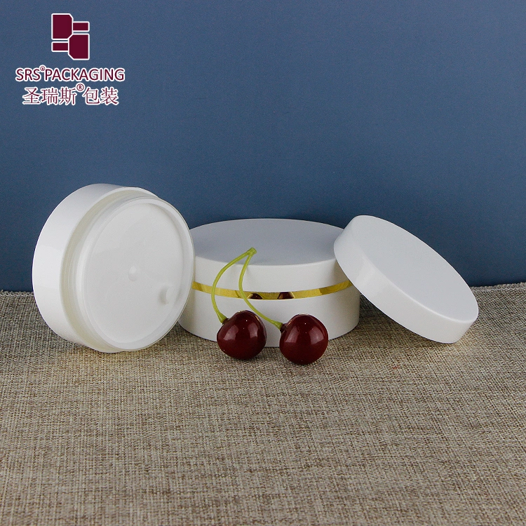 Custom Empty PP Double Wall 30g 50g 100g 150g 200g 250g 300g Cosmetic Luxury Plastic Face Cream Jar